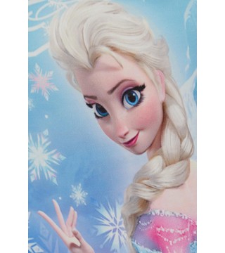Kız Çocuk Uzun Kollu Elbise Karlar Kraliçesi Elsa Mavi (5-10 Yaş)
