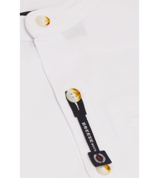 Erkek Bebek Gömlek Düğmeli Armalı Beyaz (9 Ay-3 Yaş)