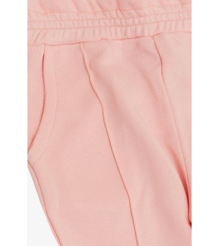 Kız Çocuk Alt Beli Paçası Lastikli Cepli Pembe (1-4 Yaş)