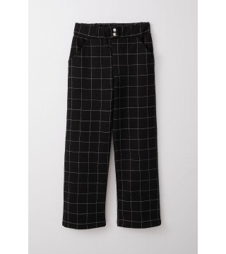 Kız Çocuk Kare Desenli Pantalon Siyah (8-14 Yaş)